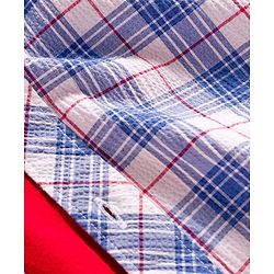 Pine Kids Cotton Woven Full Sleeves Checkerd Shirt with T-Shirt - Blue