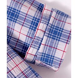 Pine Kids Cotton Woven Full Sleeves Checkerd Shirt with T-Shirt - Blue