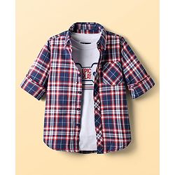 Pine Kids Male Checks Shirts 8-9Y MULTI