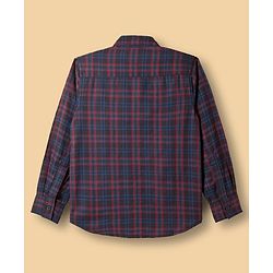 Pine Kids Cotton Woven Full Sleeves Checkered Shirt with Inner Tee - Multicolor