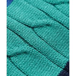 Pine Kids Knit Full Sleeves Pullover Sweater With Colour Block Design - Multi Colour