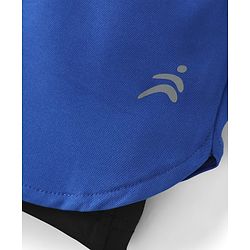 Pine Active Knit Active Stretch Solid Shorts with Tights - Royal Blue