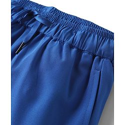 Pine Active Knit Active Stretch Solid Shorts with Tights - Royal Blue