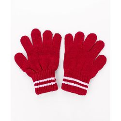 Pine Kids Knit Gloves With Stripes Pack of 3 - Color may Vary