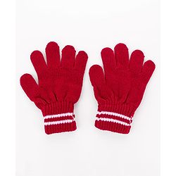 Pine Kids Knit Gloves With Stripes Pack of 3 - Color may Vary