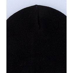 Pine Kids Solid Color Monkey Cap Black  - Diameter 20 cm