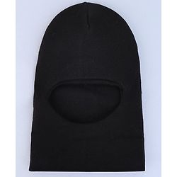 Pine Kids Solid Color Monkey Cap Black  - Diameter 20 cm