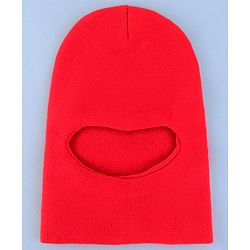 Pine Kids Solid Color Monkey Cap Red  - Diameter 18.5 cm