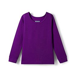 Pine Kids Knit Full Sleeves Solid Pullover Thermal Set - Imperial Purple