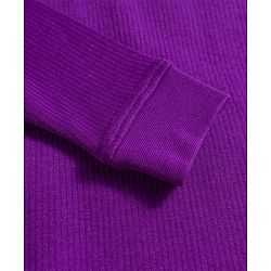Pine Kids Knit Full Sleeves Solid Pullover Thermal Set - Imperial Purple