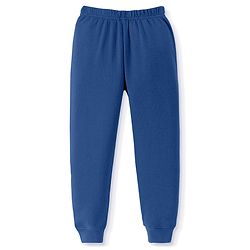 Pine Kids Cotton Knit Full Sleeves Solid Coloured Thermal Wear Set - Navy Blue