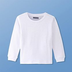 Pine Kids Cotton Knit Full Sleeves Solid Pullover Thermal Set - White