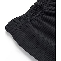 Pine Kids Cotton Knit Full Sleeves Solid Coloured Thermal Wear Set - Black