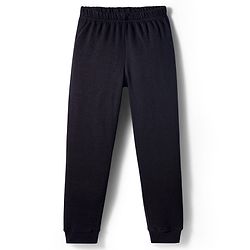 Pine Kids Cotton Knit Full Length Solid Coloured Thermal Wear Pant - Black