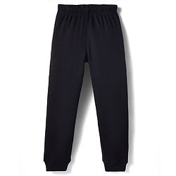 Pine Kids Cotton Knit Full Length Solid Coloured Thermal Wear Pant - Black