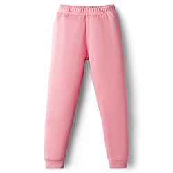 Pine Kids Cotton Knit Full Length Solid Coloured Thermal Wear Pant - Black