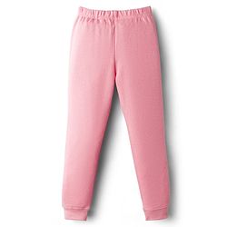 Pine Kids Cotton Knit Full Length Solid Coloured Thermal Wear Pant - Black