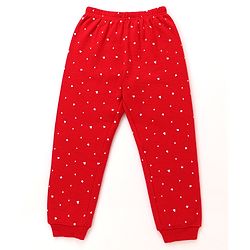 Pine Kids Cotton Knit Full Sleeves Thermal Vest & Pant Set with Floral Print - Navy Blue