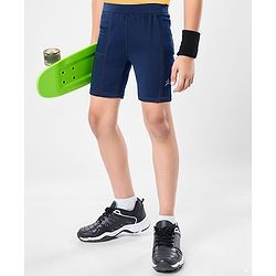 Pine Active Super Stretch Solid Cycling Shorts - Navy Blue