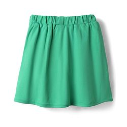Pine Kids Disney Single Jersey Knit Oversized Half Sleeves Crop Top and Skirt with Disney Princess Graphics - Blue & Green