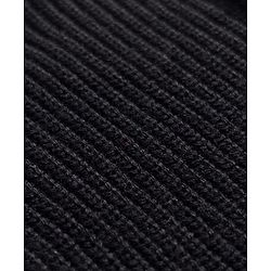 Pine Kids Knit Full Sleeves Solid Color Hooded Front Open Sweater - Black