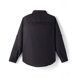 Pine Kids Cotton Woven Full Sleeves Solid Shirt - Dark Yellow