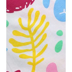 Pine Kids Single Jersey Knit Half Sleeves Co-ords Night Suit with Sea Life Print - White