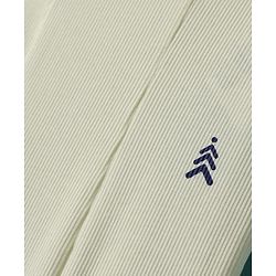 Pine Kids Cotton Knit Full Length Flared Leggings With Logo Print - Beige