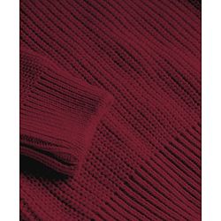 Pine Kids Knit Full Sleeves High Neck Solid Color Pullover Sweater - Wine