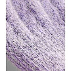 Pine Kids Knit Full Sleeves Pullover Sweater with Cable Knit Design - Lavender