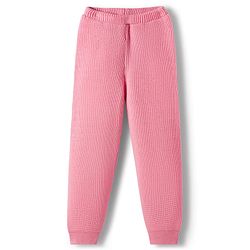 Pine Kids Knit Full Sleeves Solid Color Front Open Hooded Sweater Set - Pink