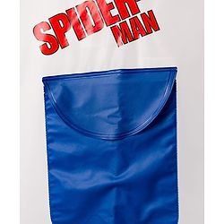 Pine Kids Marvel Full Sleeves Hooded Raincoat with Front & Back Spiderman Graphics - White