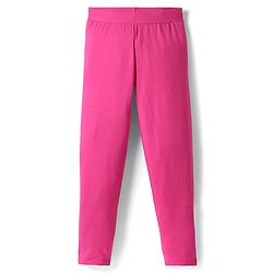 Pine Kids Cotton Knit Full Length Solid Colour Leggings Pack Of 2 - Pink & Purple