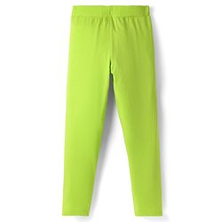 Pine Kids Cotton Knit Full Length Solid Colour Leggings Pack Of 2 - Pink & Lime Green