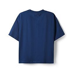 Pine Kids Marvel Single Jersey Knit Drop Shoulder Half Sleeves T-Shirt & Shorts Set with Avengers Graphics & Camouflage Print - Blue