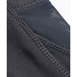 Pine Active Knit Capri Leggings with Mesh - Black