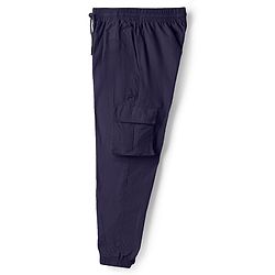 Pine Active Woven Full Length Ultra Light Crush Solid Cargo Pant - Navy Blue