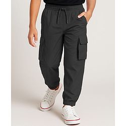 Pine Active Woven Full Length Ultra Light Crush Solid Cargo Pant - Navy Blue