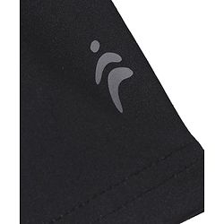 Pine Active Woven Solid Athletic Shorts with Full Length Tights - Black