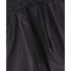 Pine Active Woven Solid Athletic Shorts with Full Length Tights - Black