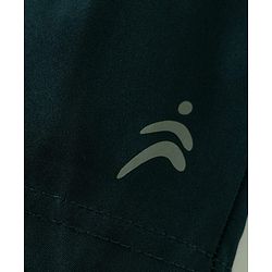 Pine Active Woven Solid Color Athletic Shorts with Full Length Tights - Teal Blue