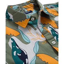 Pine Kids Cotton Woven Full Sleeves Printed Shirt - Multicolour