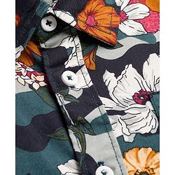 Pine Kids Cotton Woven Full Sleeves Shirt With Floral Print - Multicolour