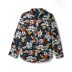 Pine Kids Cotton Woven Full Sleeves Shirt With Floral Print - Multicolour