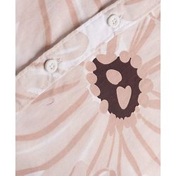 Pine Kids Cotton Woven Full Sleeves Shirt with Floral Print - Tan