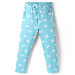 Pine Kids Marvel Single Jersey Knit Half Sleeves Night Suit with Captain America Graphics - Light Blue