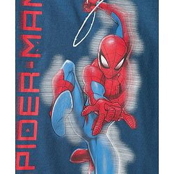 Pine Kids Marvel Single Jersey Knit Half Sleeves Shorts Night Suit with Spider Man Graphics - Navy Blue