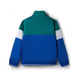 Pine Kids Cotton Knit Full Sleeves Cut & Sew SweatJacket with Text Print - Multicolor