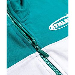 Pine Kids Cotton Knit Full Sleeves Cut & Sew SweatJacket with Text Print - Multicolor