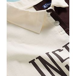 Pine Kids Cotton Knit Full Sleeves Cut & Sew Sweatshirt with Text Graphic - Multicolor